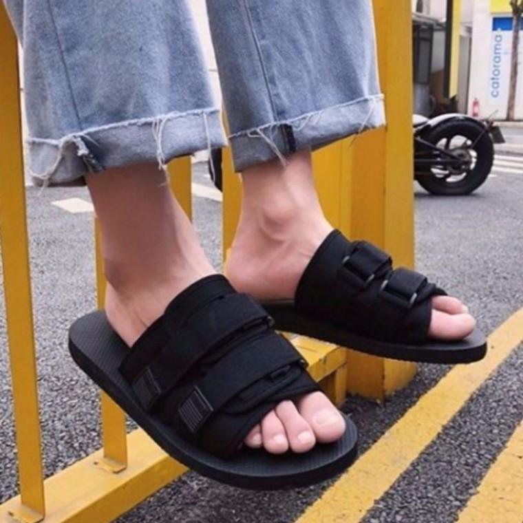 남녀공용 슬리퍼 더블 가벼운 찍찍이 슬리퍼 스트랩