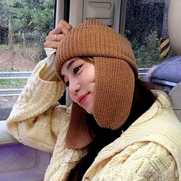 귀마개 겨울모자 모자 니트모자 여성 귀도리모자 니트