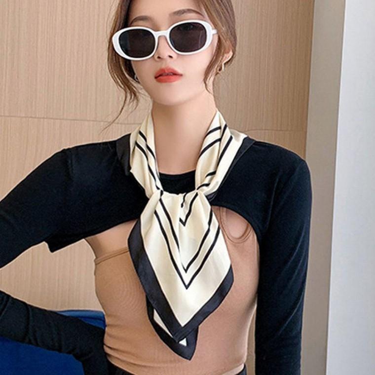 도형 가을스카프 머플러 포인트 패턴 여성스카프