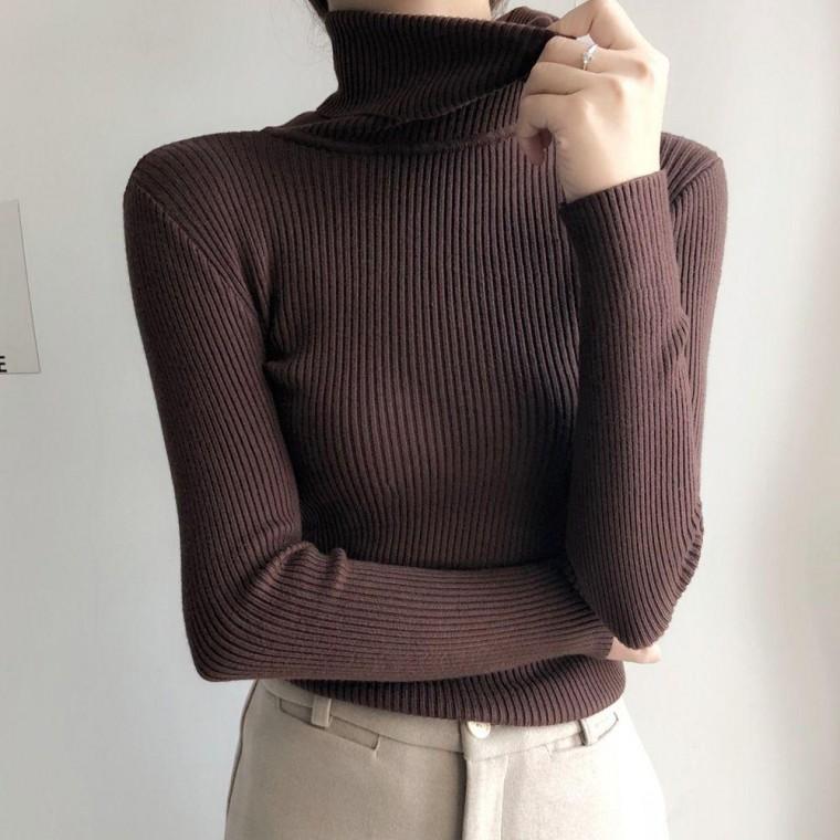 목티 겨울필수템 기본컬러 목폴라 터틀넥 8컬러 골지