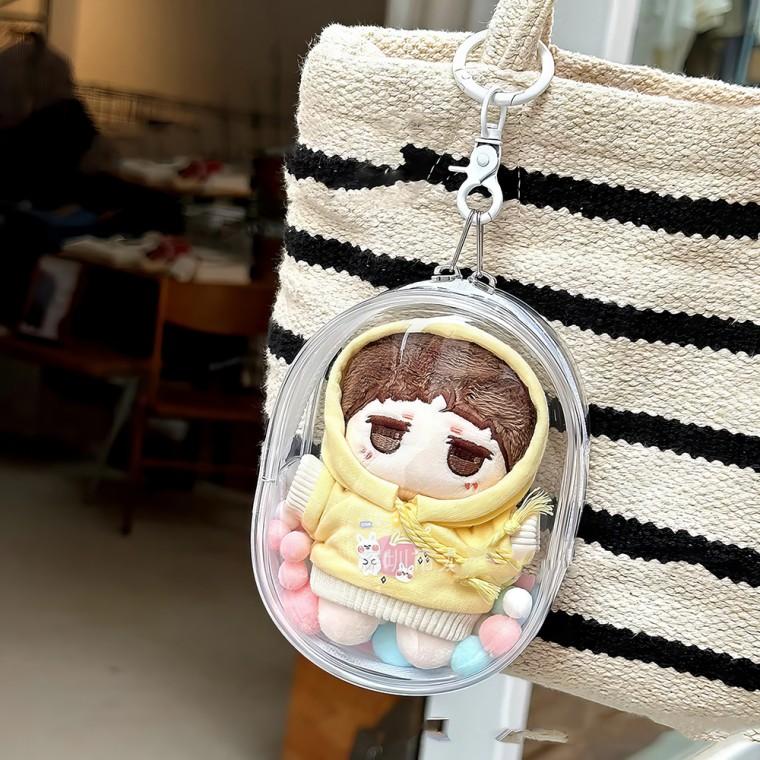 PVC 솜인형 파우치 인형 피규어 가방 보관 10cm