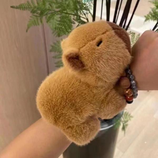카피바라 팔찌 손목인형 애착 동물 봉제 밴드 스트랩