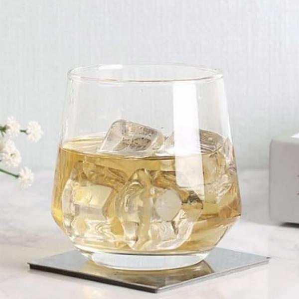 델리 유리컵 위스키잔 카페컵 온더락잔 370ml 1P