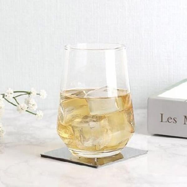 델리 유리컵 위스키잔 카페컵 온더락잔 390ml 1P