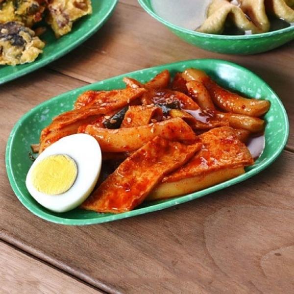 멜라민 접시 레트로 업소용 떡볶이 접시 반찬 그릇