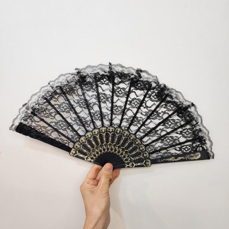 레이스 접이식 부채