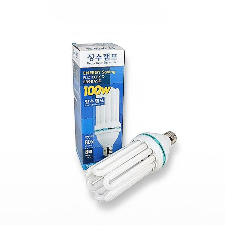 장수 100W-D 삼파장전구 삼 형광램프 고와트