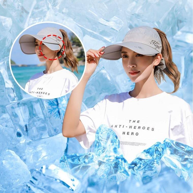 썬캡 여성 스포츠 날개 햇빛가리개 썬바이저 등산모자
