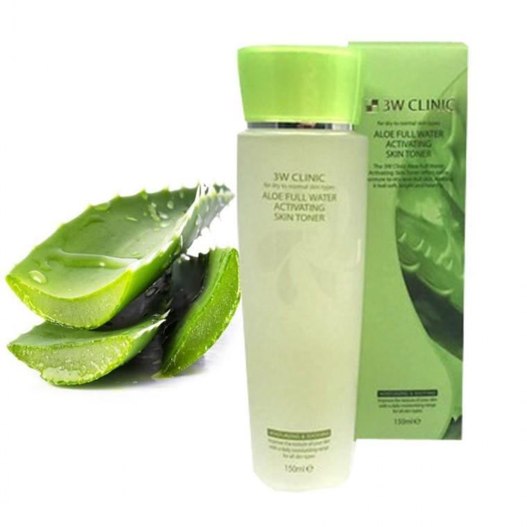 150ml 초보습 알로에 스킨토너 풀워터 3W 엑티베이팅