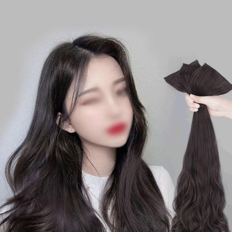 붙임머리 헤어 웨이브 3개입 여성가발 부분가발