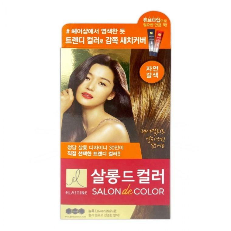 1P 살롱드컬러 엘라스틴 염색약 자연갈색