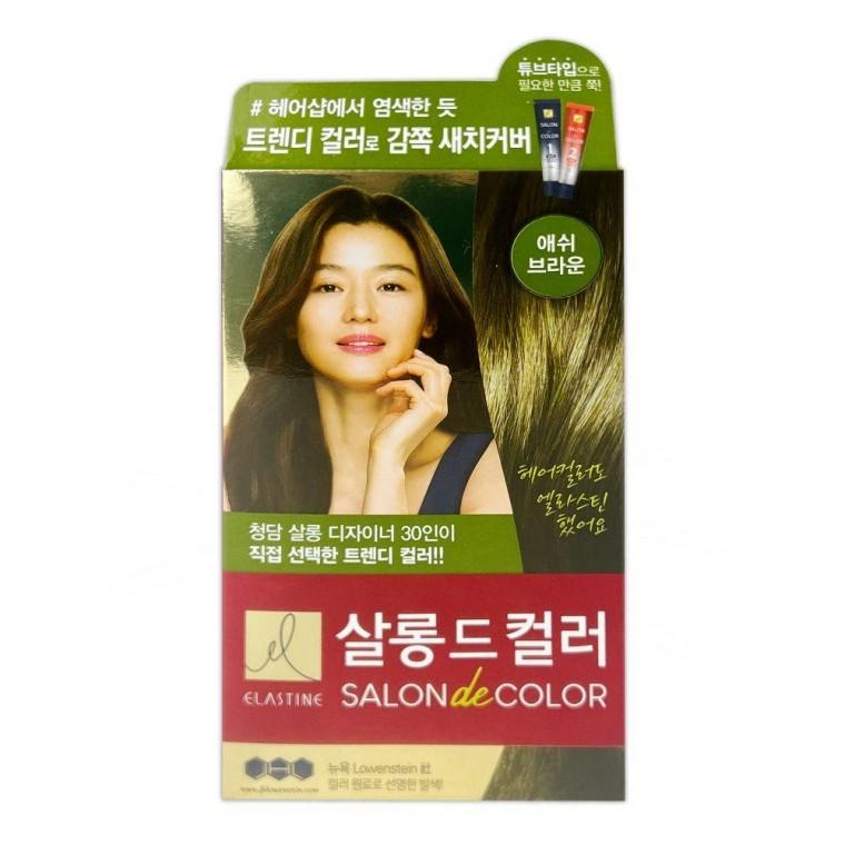 살롱드컬러 1P 애쉬브라운 엘라스틴 염색약