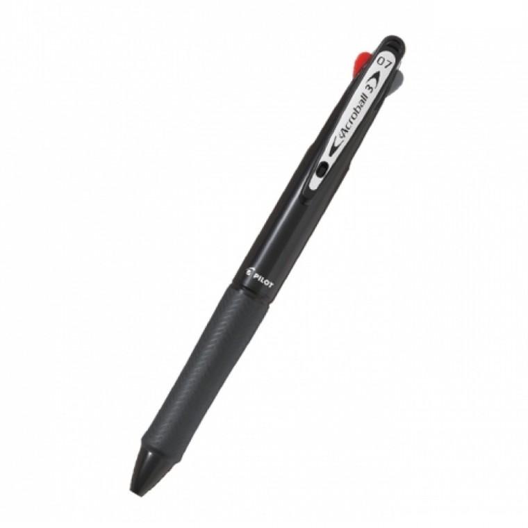 파이롯트 아크로볼 3색 0.7mm 볼펜 블랙 BKAB40F-BK-BG 필기구