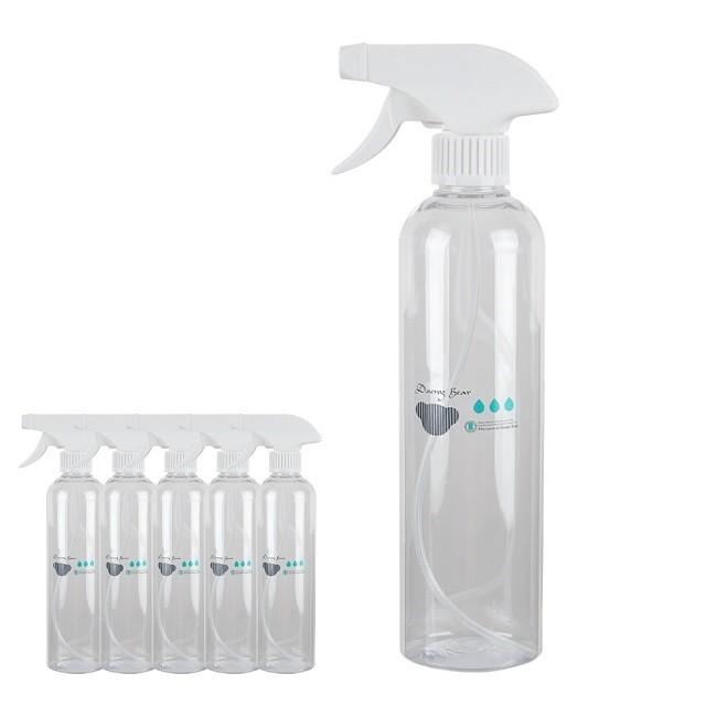투명용기 스프레이 분무기-500ml 5개set OnOff기능 물뿌리개 물분사기 원예용품 가정용 소형분무기