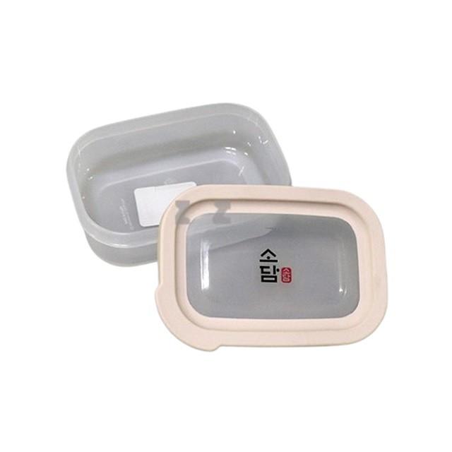 직사각 밀폐 반찬통 300ml 1호 전자렌지가능 보관통 반찬통 플라스틱반찬동 냉장고반찬통 밀폐용기