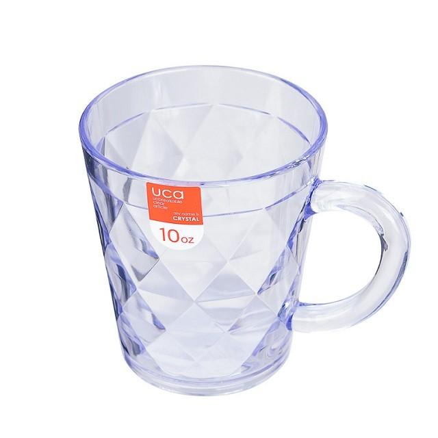 손잡이컵-중 250ml 가정 업소 물컵 쥬스컵 물컵 플라스틱컵 식당컵 식당물컵 반투명컵