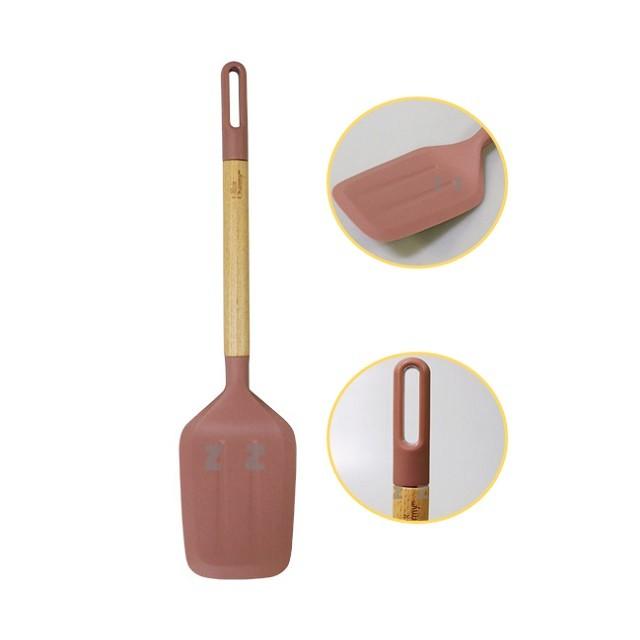실리콘 뒤지개 (약32.5cm) 부침개 생선 뒤집개 조리기구 주방용품 조리도구 걸이구멍 걸이가능