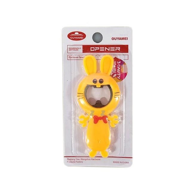 토끼모양 PVC 병따개 1p 오프너 주방잡화 병따개 오프너 병오프너 뚜껑따개 휴대용