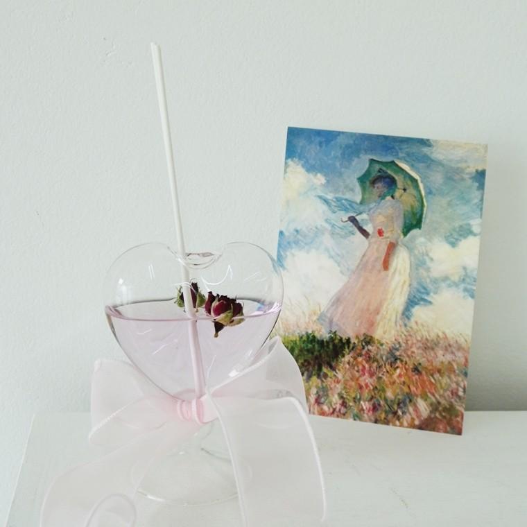 하트 디퓨저 공병 용기 병 100ml 디퓨져 만들기 재료 DIY 꽃병 화병