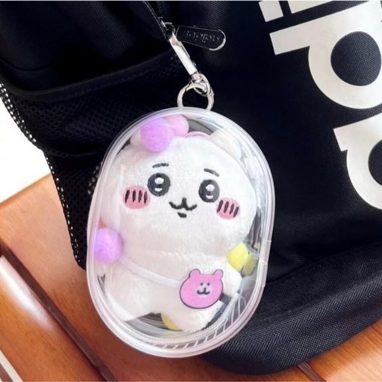 투명 PVC 파우치 10cm 인형 보관 가방