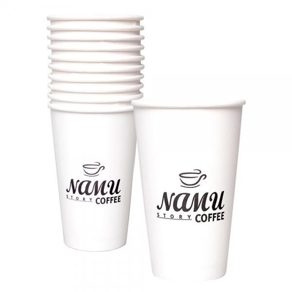 일회용핫컵 16oz 10개입 화이트