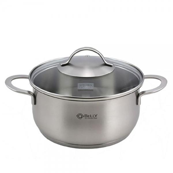 키친플라워 인덕션 냄비 스텐 찌게 양수 냄비 18cm