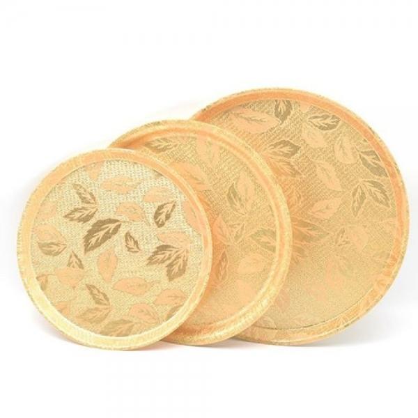 화이바 쟁반 가정 업소 서빙 쟁판 트레이 원형 355mm
