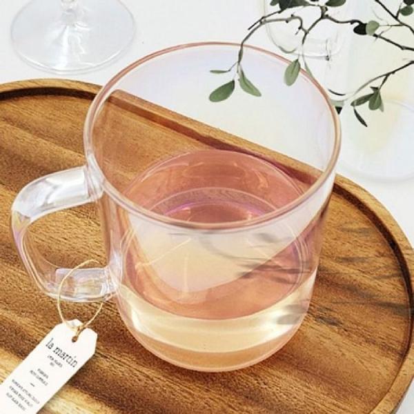 오로라 머그컵 내열유리 머그잔 커피잔 물컵 700ml