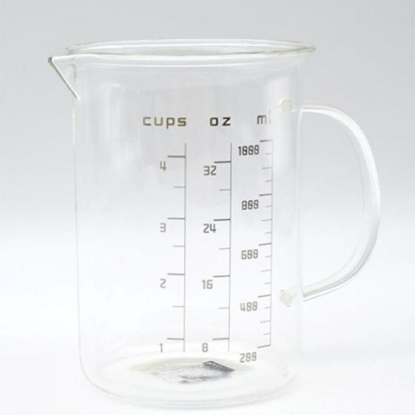 마카 유리 계량컵 비커 용량컵 제빵 계량컵 1000ml