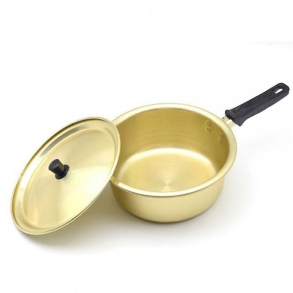 레트로 양은 냄비 찌게 라면 노란 편수 냄비 24cm