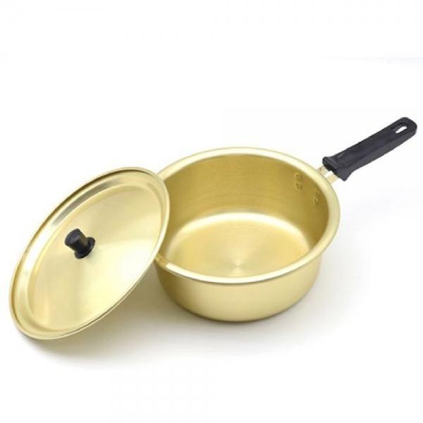 레트로 양은 냄비 찌게 라면 노란 편수 냄비 22cm