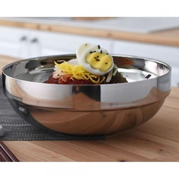 이딜리 스텐 면기 이중진공 냉면기 대접 소 19.5cm