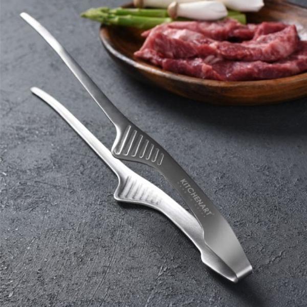 키친아트 요리 핀셋 주방 스텐 요리 집게 24cm