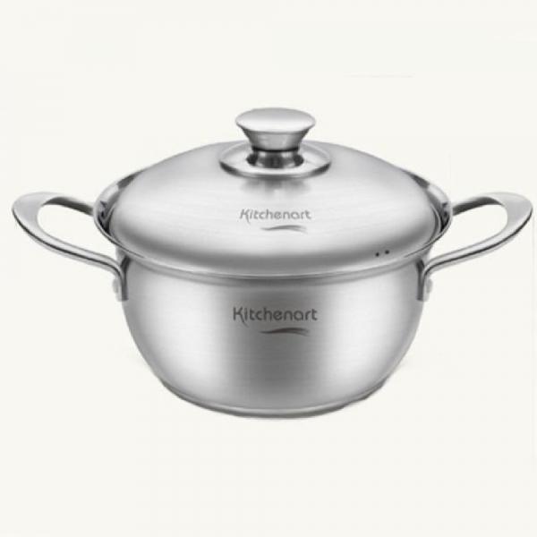 키친아트 인덕션 냄비 스텐 가정 찌게 양수 냄비 20cm