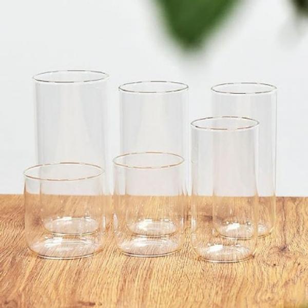 마카 유리컵 내열 유리잔 물컵 쥬스컵 물잔 370ml