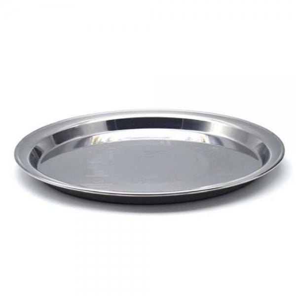 국산 스텐 쟁반 업소 서빙 원형 쟁반 트레이 350mm