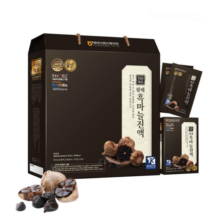 황제 흑마늘진액 흑마늘즙 60ml x 30포 설날 추석 명절선물세트