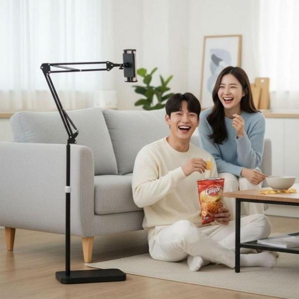 스탠드형 휴대폰 거치대 높이조절 침대 소파 암홀더 관절형홀더 책상옆거치대 영상감상거치대 소파거치대