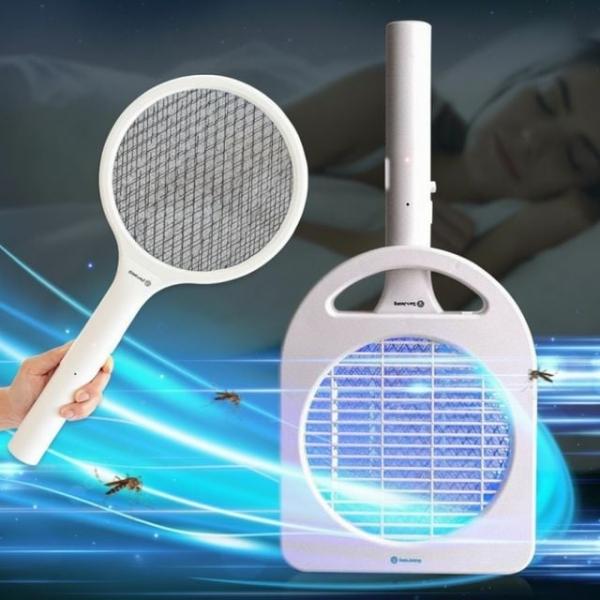 무선 충전식 UV LED 유인 전기 파리채 모기퇴치기