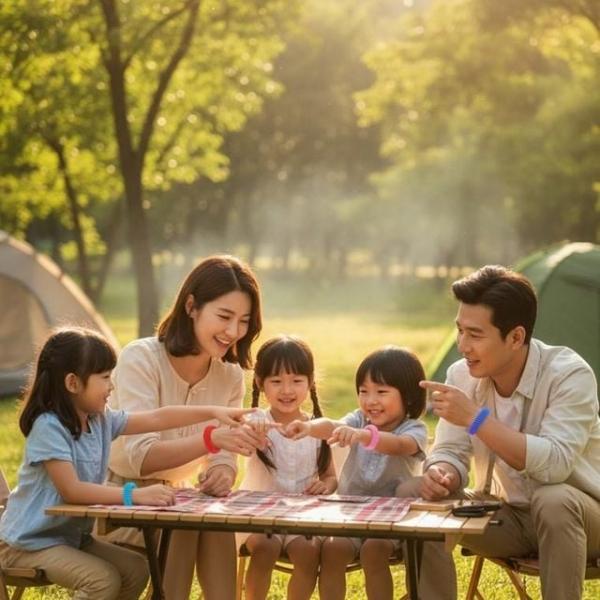 에센셜 오일 모기퇴치 팔찌 야외 나들이 10개입