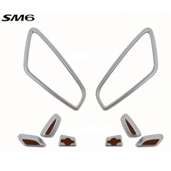 SM6 시트 레버 크롬 커버 몰딩 송풍구 튜닝 스티커