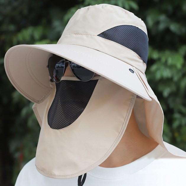 마스크포함 자외선차단 버킷햇 벙거지모자 농사 밭일