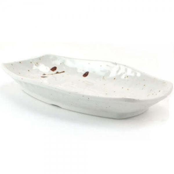 멜라민 접시 찬기 반찬접시 생선접시 타원접시 26.7cm