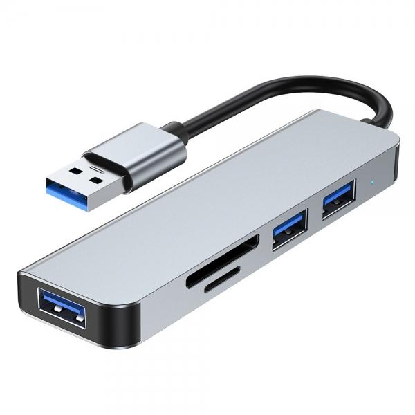 보스위즈 usb허브 5in1 다양한 확정성 USB-A타입 멀티 허브 (U5IN1)