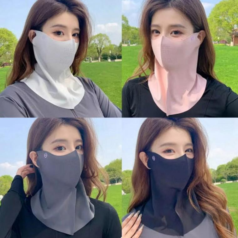숨쉬기 좋은 에어홀 헴라인 쿨링 여름 여성 마스크