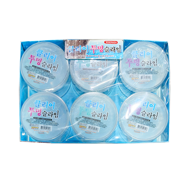 클리어 투명 슬라임 대형 세트 (1박스 6개입)