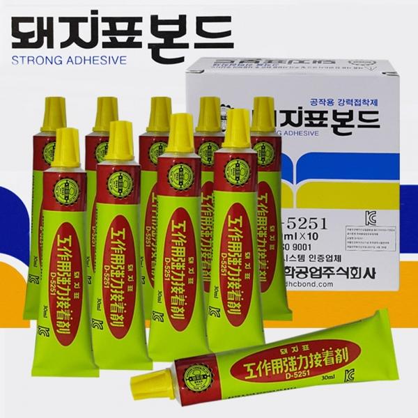돼지표 공작용 강력본드 30ml접착제 10개팩