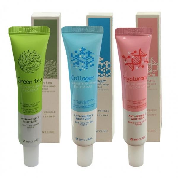 3W 내츄럴 타임슬립 아이크림 40ml 녹차 콜라겐