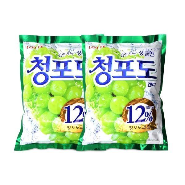 청포도캔디 1445gx2개 대용량사탕 탕비실과자