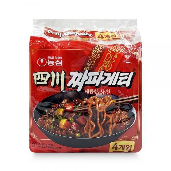 농심 사천 짜파게티 137gx4개 짜장라면추천